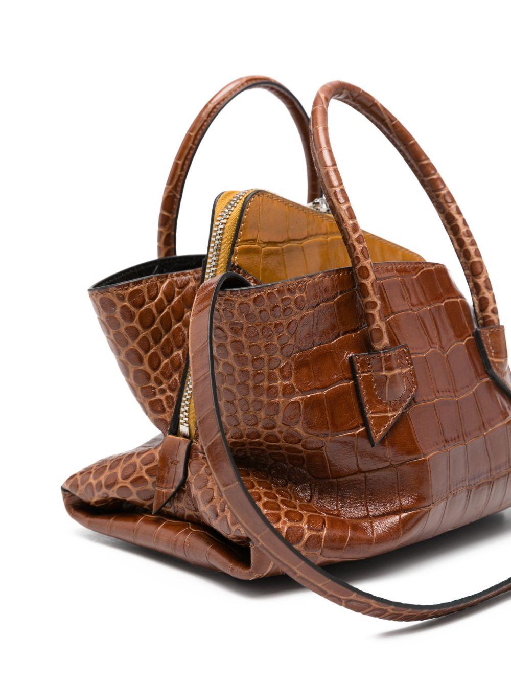 Borsa la passeggiata mini in marrone The Attico - donna 