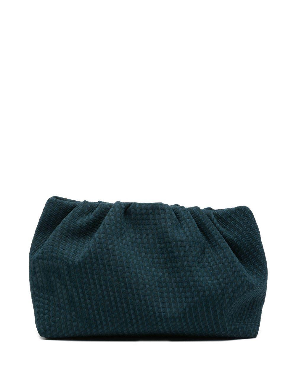 Clutch con motivo geometrico in blu Eres - donna 