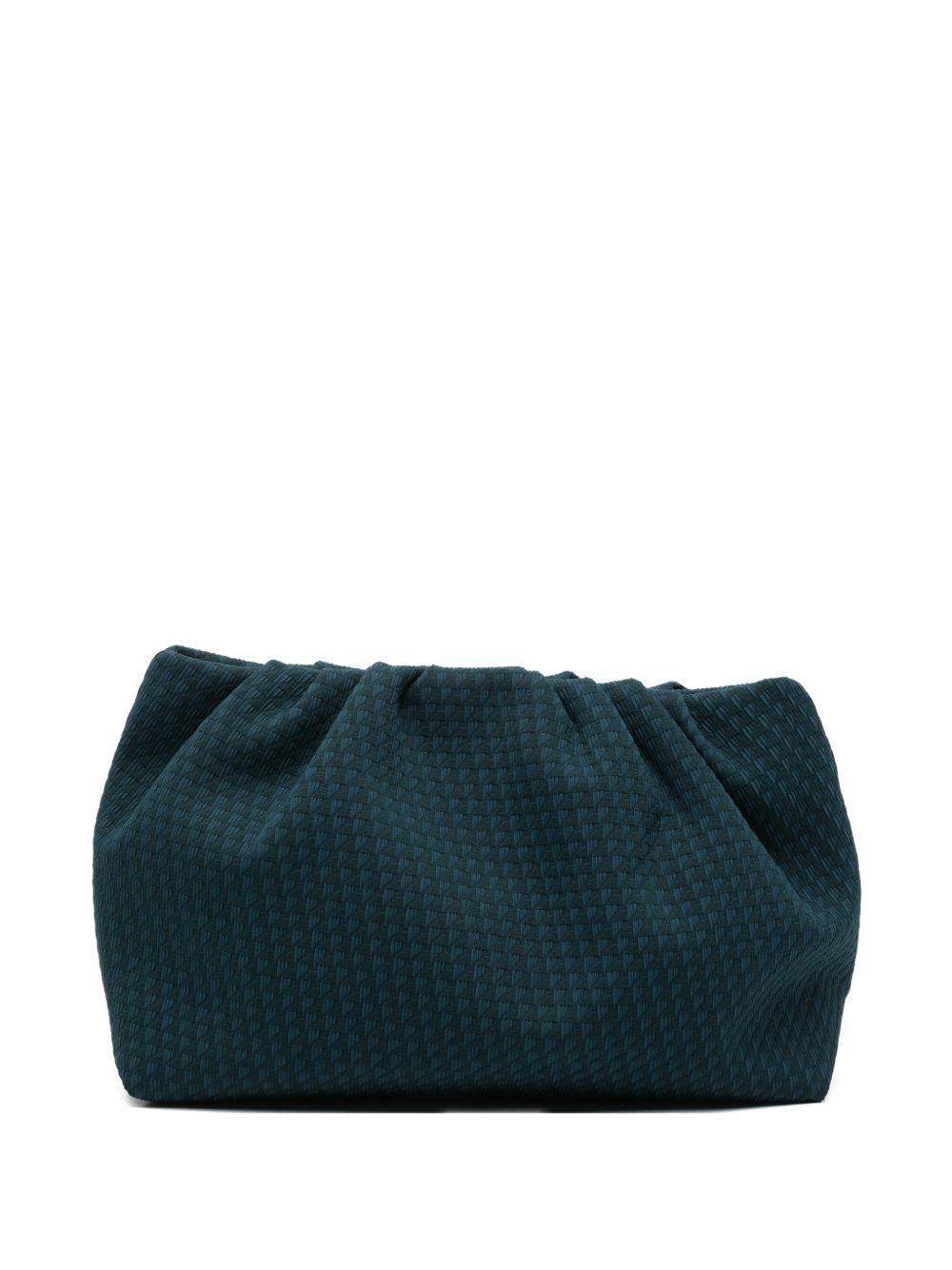 Clutch con motivo geometrico in blu Eres - donna 