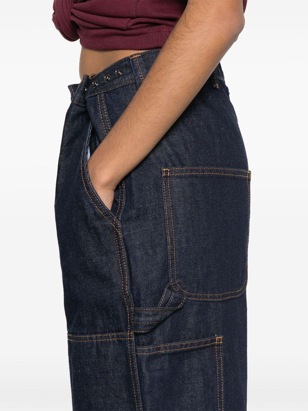 Jeans a gamba larga in blu Magda butrym - donna 