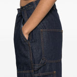 Jeans a gamba larga in blu Magda butrym - donna 