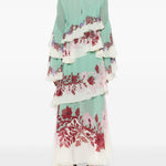 Abito a fiori con ruches multicolor La Double J - donna 