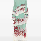 Abito a fiori con ruches multicolor La Double J - donna 