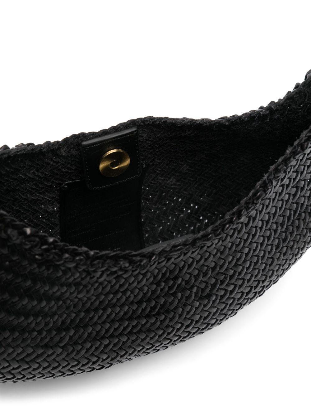 BORSA A SPALLA NOVA LUNA IN NERO DRAGON DIFFUSION - DONNA 