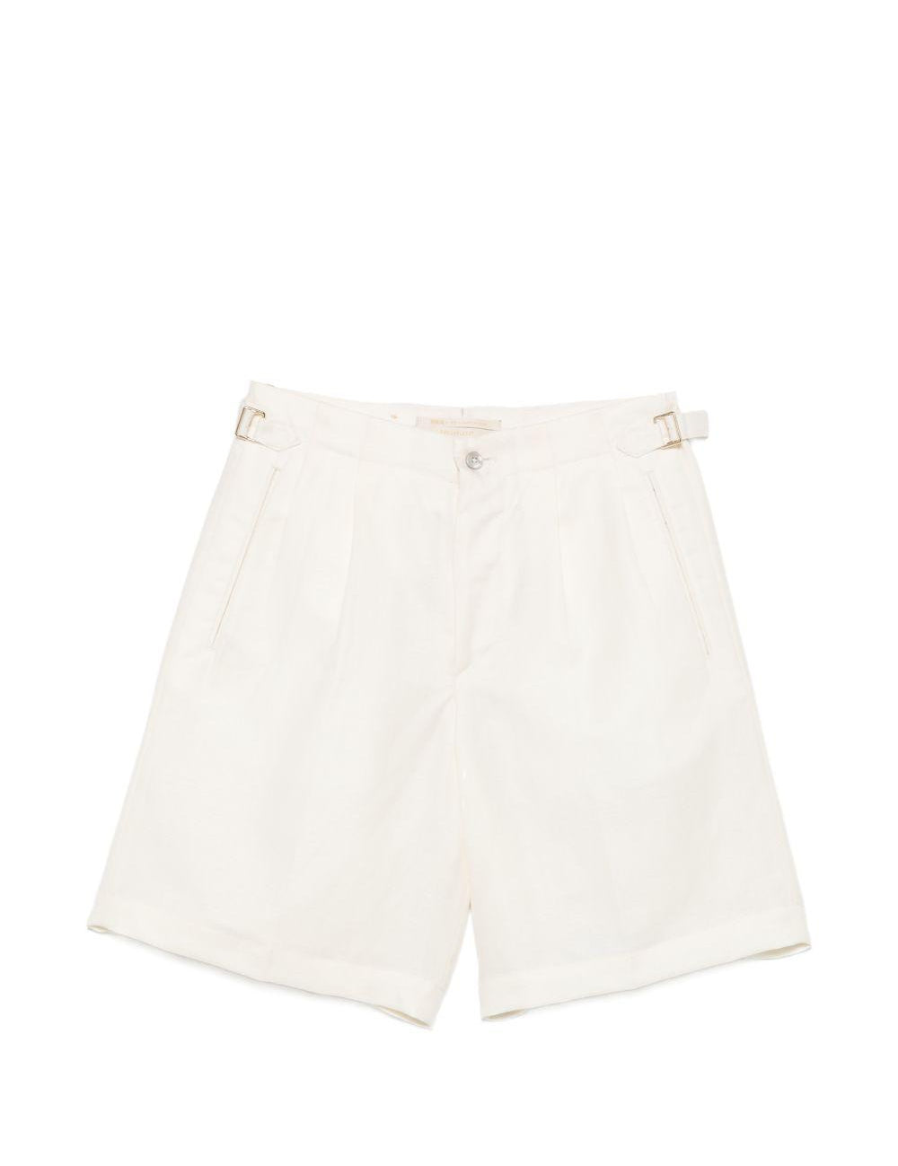 Shorts a pieghe con fibbia in bianco Briglia 1949 - uomo 