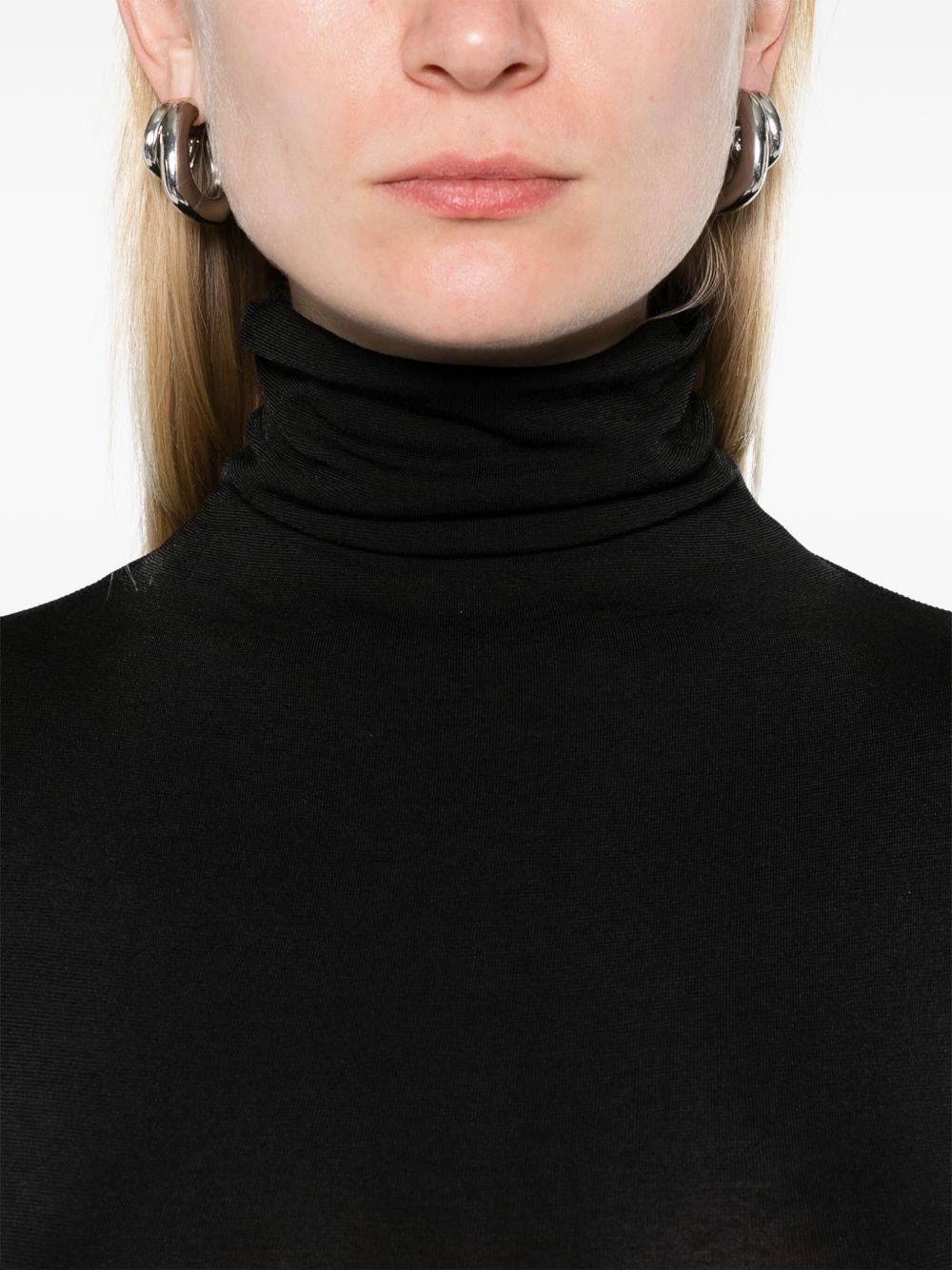 Body a collo alto colorado in nero Wolford - donna 