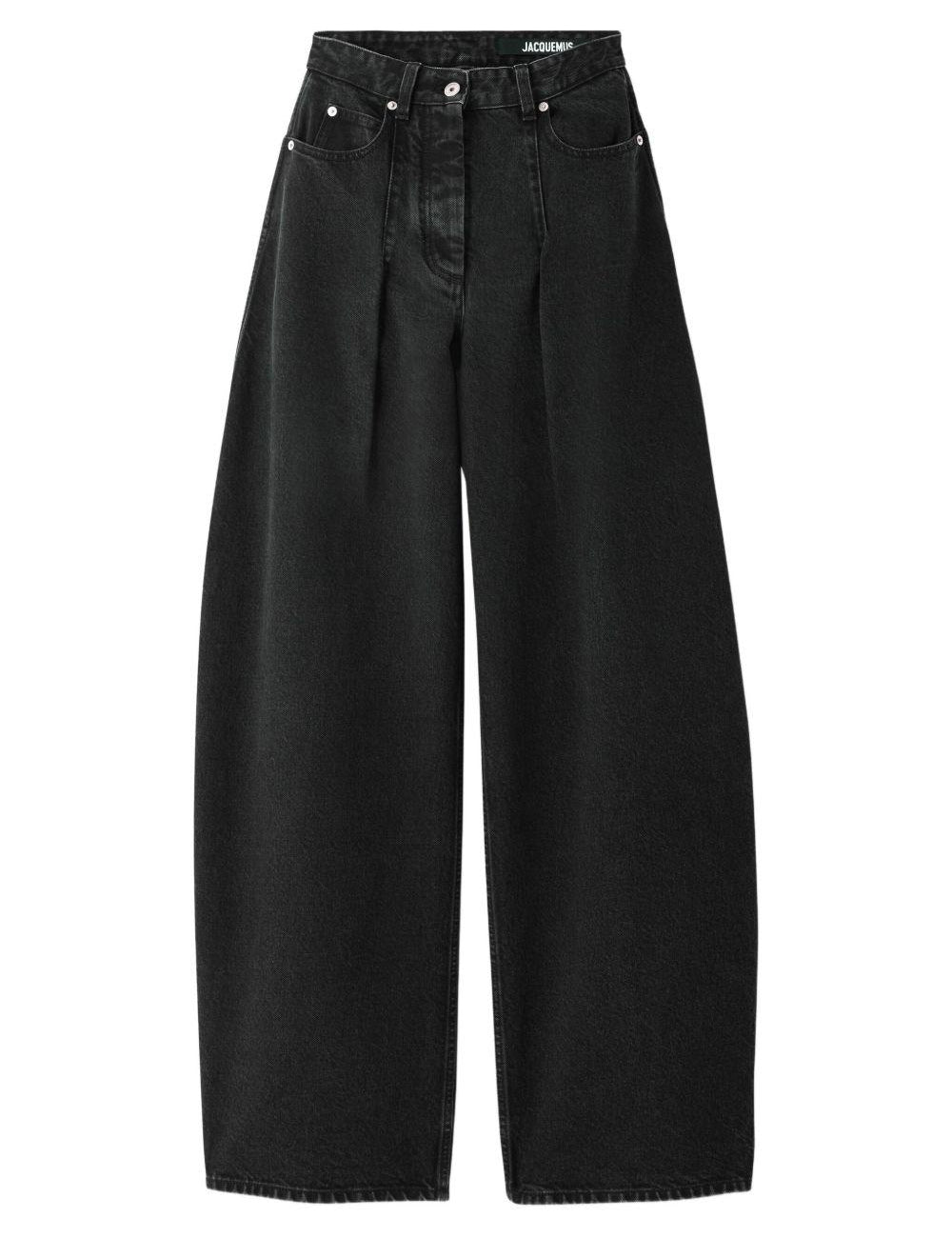 Jeans le de-nimes ovalo  in nero Jacquemus - donna 
