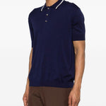 Polo a maniche corte in blu Grayed - uomo 