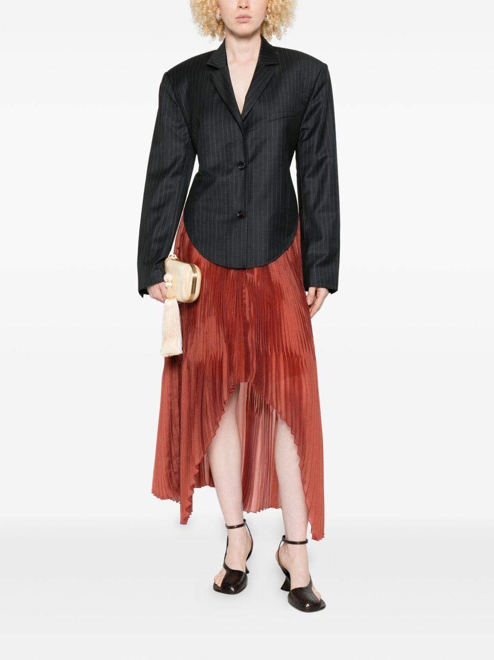 Gonna asimmetrica plissettata in marrone Forte forte - donna 