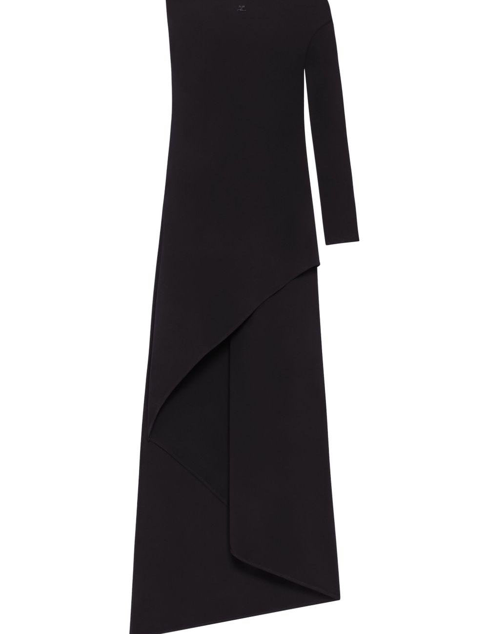 Abito midi Infinity in nero Courrèges - donna 