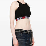 Top crop Sandra-D-Core in nero Diesel - donna 
