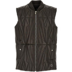 Gilet trapuntato geocamo in marrone Rick Owens x Moncler - unisex<BR/> 
