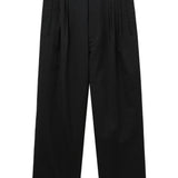 Pantaloni gessati con pieghe in nero Comme des garcons homme - uomo 