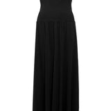 Copricostume lungo a fascia in nero Oda Eres - donna 