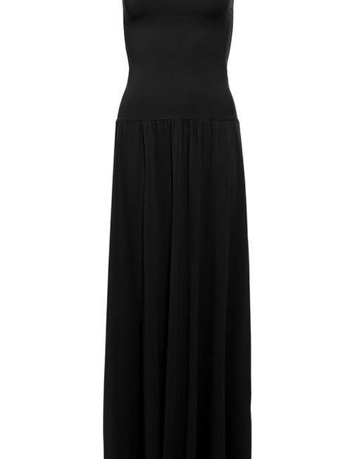 Copricostume lungo a fascia in nero Oda Eres - donna 