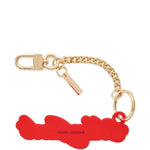 Ciondolo per borsa The Cursive Logo in rosa Marc jacobs - donna 