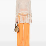 Pantaloni palazzo Marlene in arancio Taller Marmo - donna 