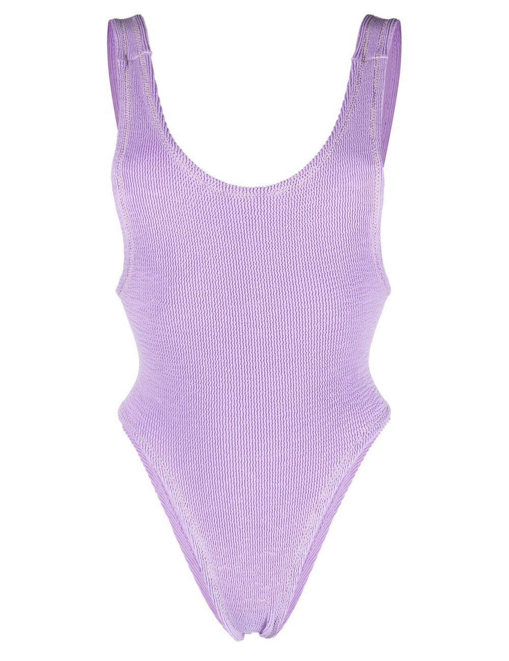Costume intero Ruby a coste in lilla - REINA OLGA donna 