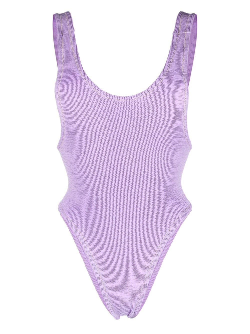 Costume intero Ruby a coste in lilla - REINA OLGA donna 
