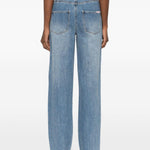 Jeans con cristalli in blu Self-portrait - donna 