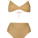 Bikini due pezzi Lumière in oro Oséree - donna 