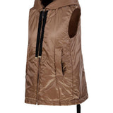 Gilet con cappuccio e zip in beige Max Mara the cube - donna 