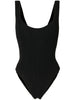 Costume intero a coste ruby in nero Reina olga - donna