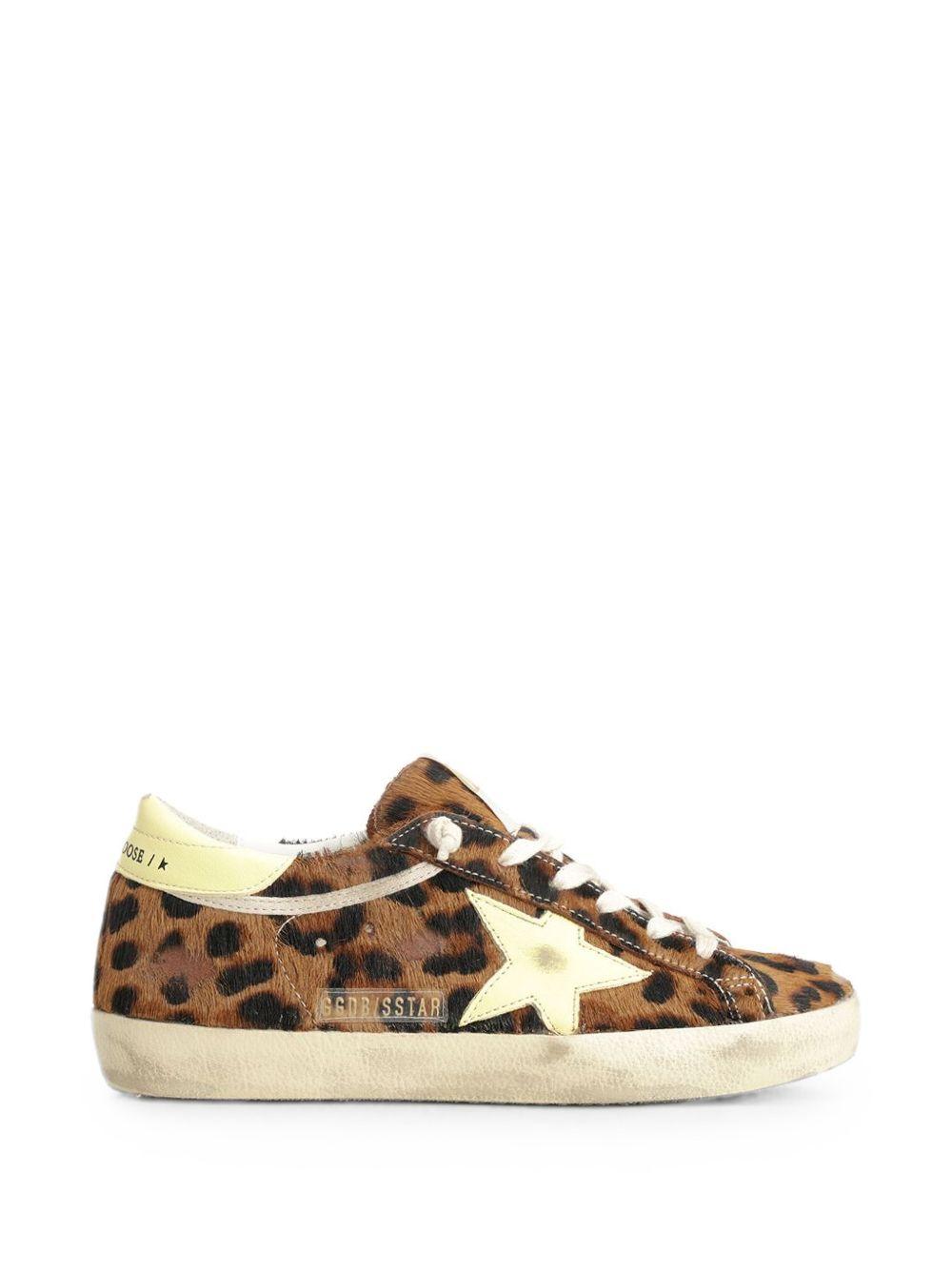 Sneakers super star in animalier golden goose - donna 
