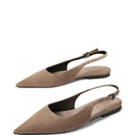 Ballerine con cinturino posteriore in marrone Brunello cucinelli - donna 