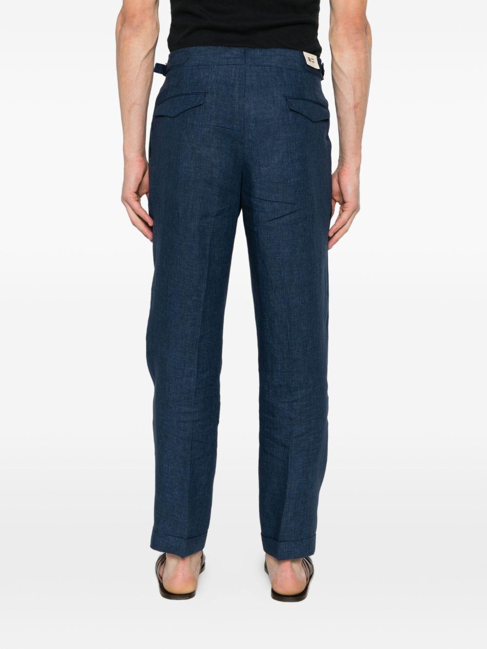 Pantaloni a pieghe con fibbia in blu Briglia 1949 - uomo 