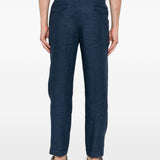 Pantaloni a pieghe con fibbia in blu Briglia 1949 - uomo 