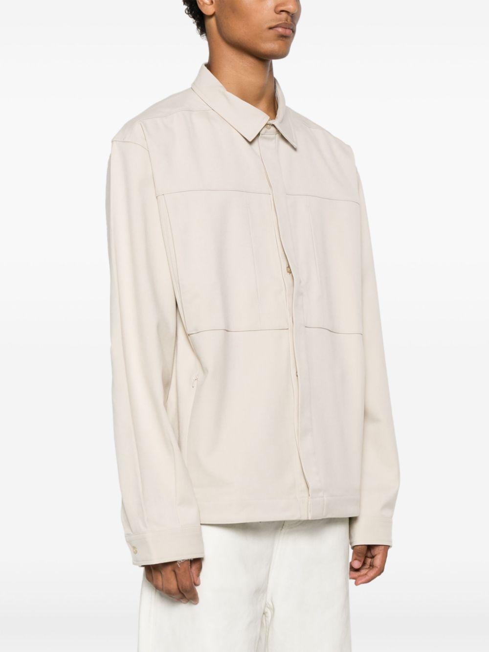 Camicia Duty in bianco di ENTIRE STUDIOS - Unisex 