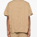 T-shirt con taschino in beige Gongdid design - uomo 
