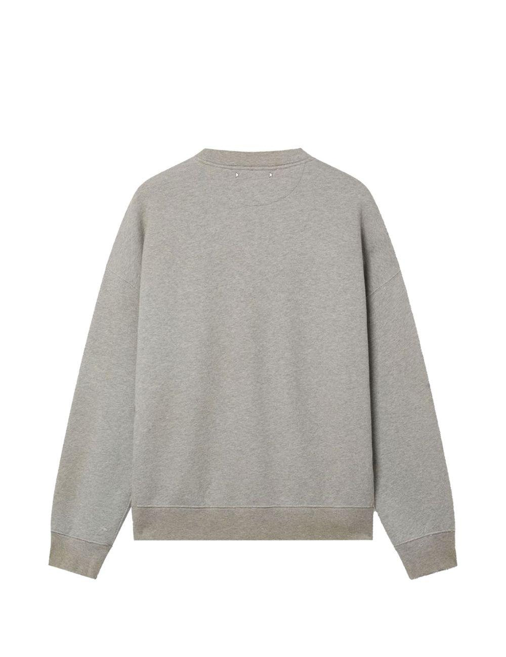 Felpa stampata in grigio Golden goose - unisex 
