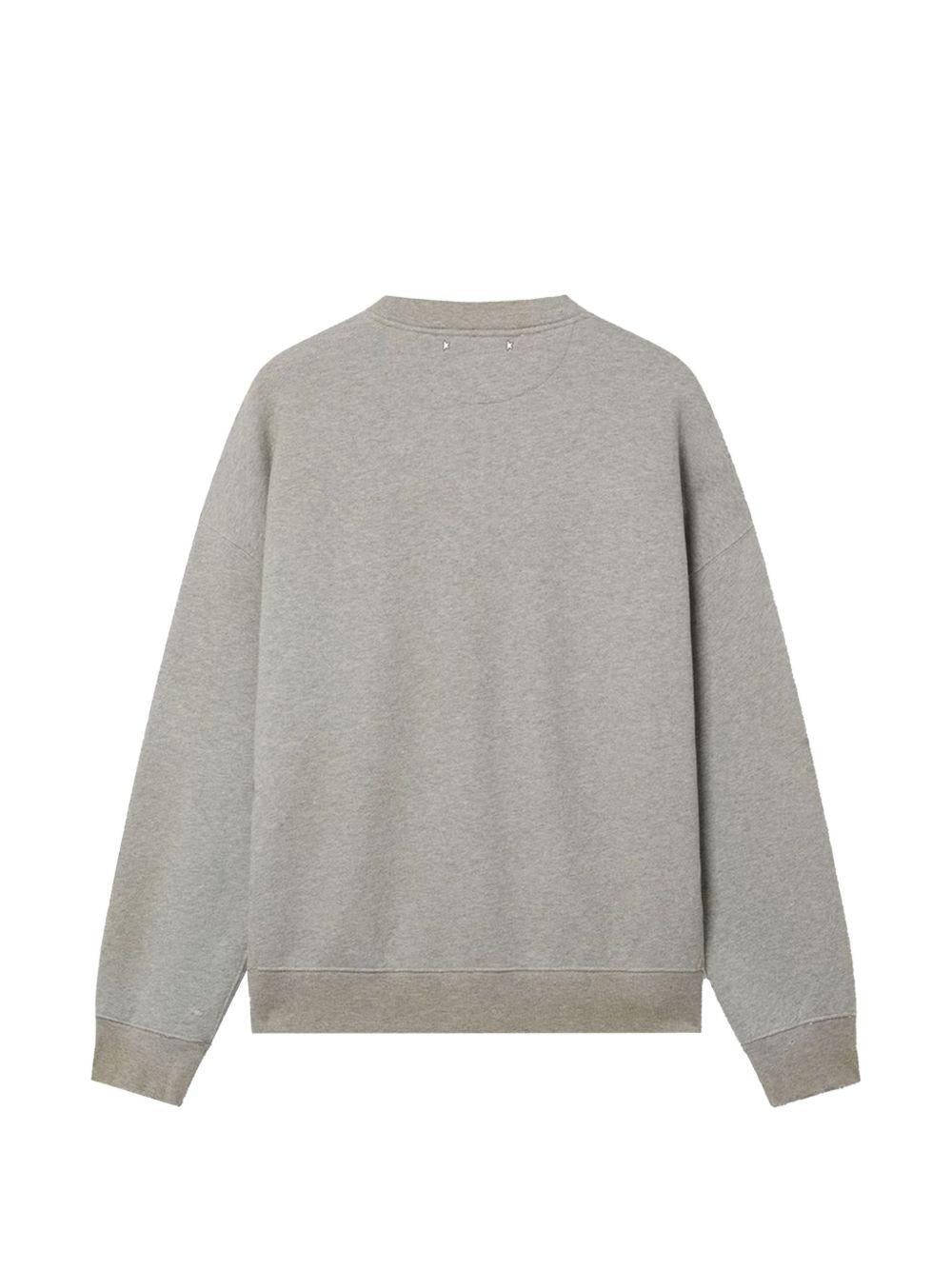 Felpa stampata in grigio Golden goose - unisex 