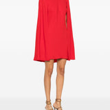 Abito con maniche a mantella in rosso Roland mouret - donna 