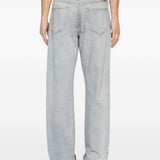 Jeans con effetto vissuto in blu Mm6 maison margiela - uomo 