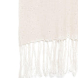 Sciarpa con frange in avorio Antonelli - donna 