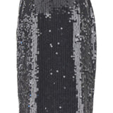 Gonna midi in paillettes in nero Rotate - donna 