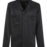 CAMICIA CON TASCHINO IN NERO GOLDEN GOOSE - UOMO 