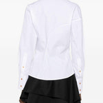 Camicia con chiusura decentrata bella in bianco Vivienne westwood - donna 