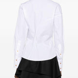 Camicia con chiusura decentrata bella in bianco Vivienne westwood - donna 