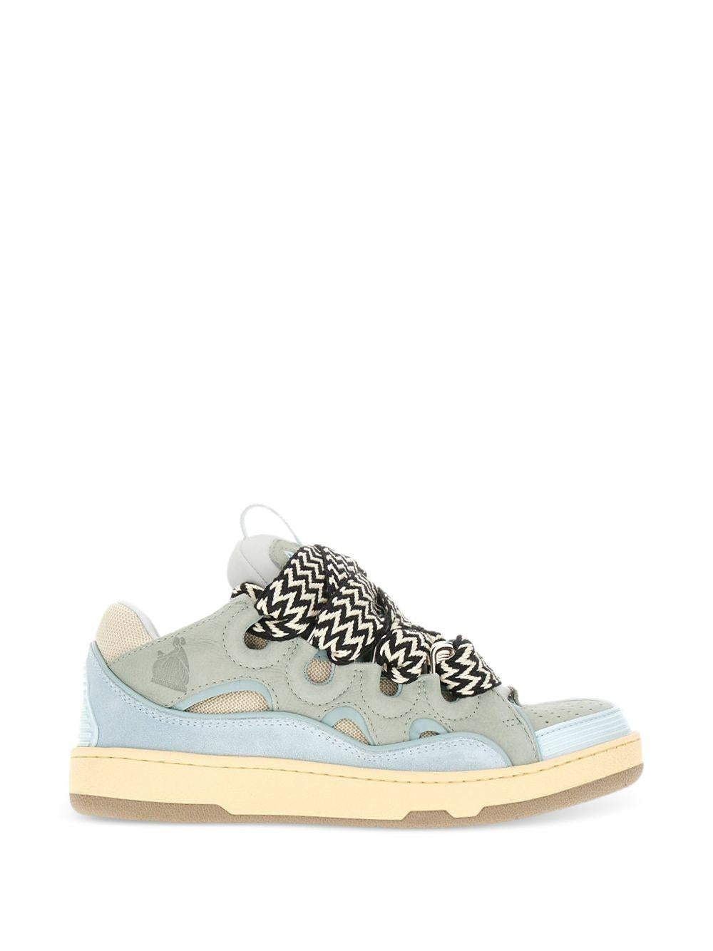 Sneakers con lacci in azzurro Lanvin - uomo 