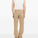 Jeans a cinque tasche in marrone Mm6 maison margiela - uomo 