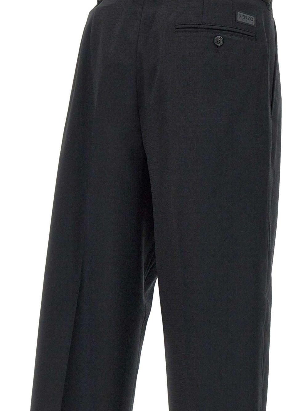 Pantaloni sartoriali con pieghe in nero Kenzo - uomo 