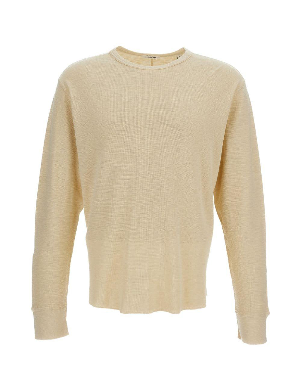 T-shirt a maniche lunghe in beige Sunflower - uomo 