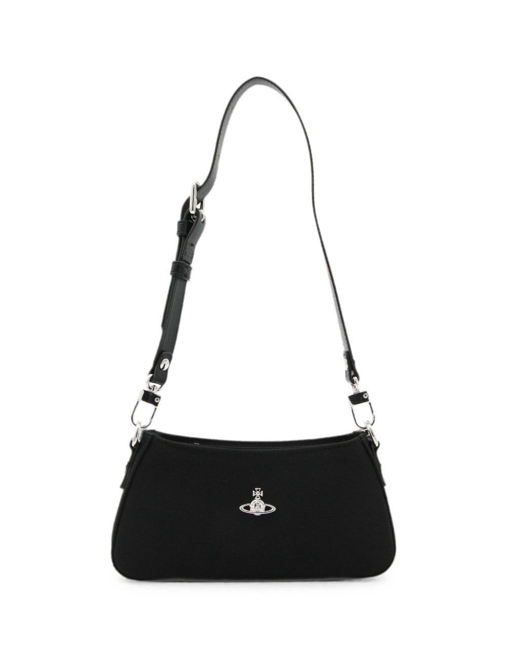 Borsa Tasha con logo Orb in nero 