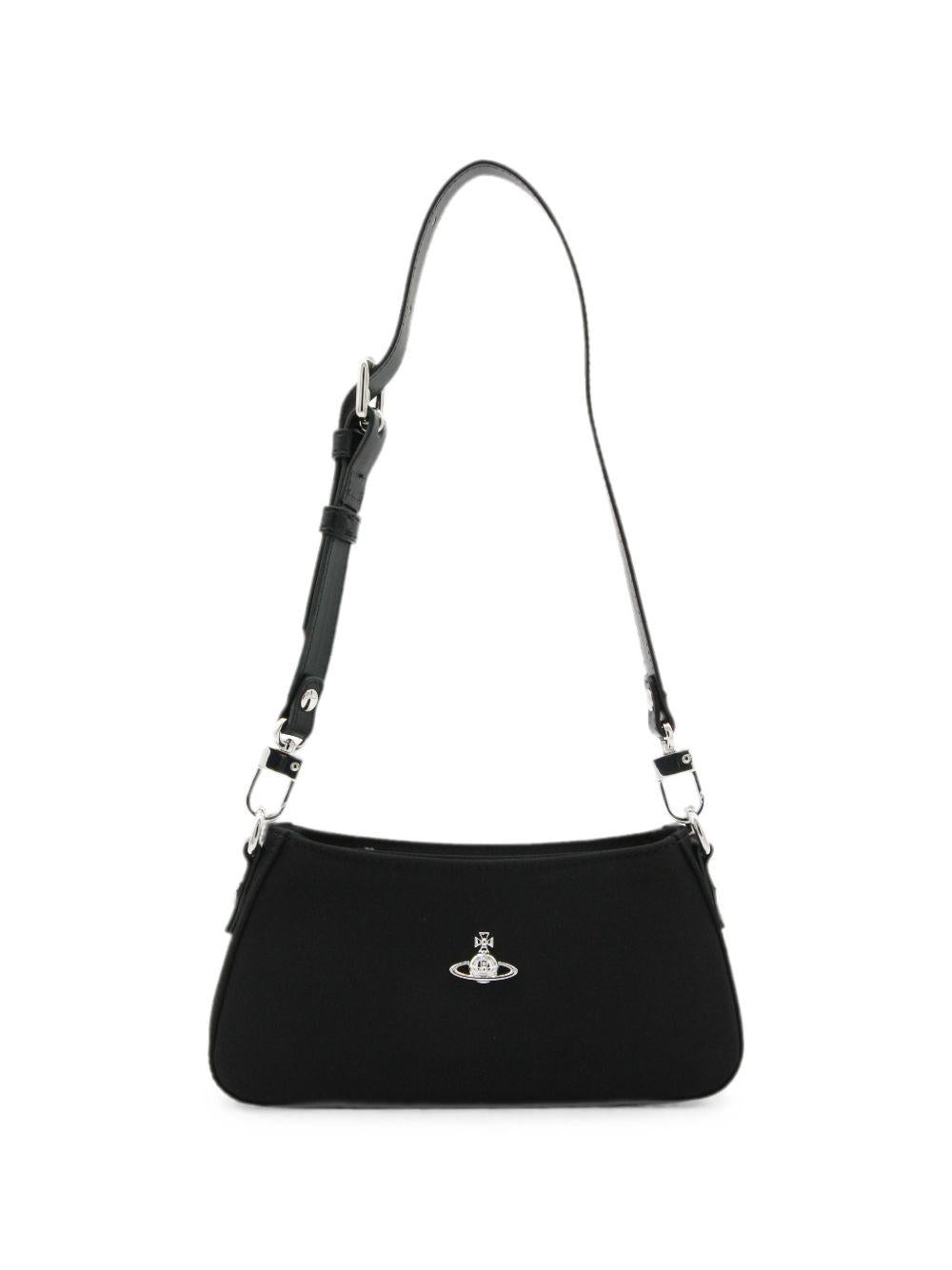 Borsa Tasha con logo Orb in nero 