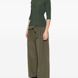 Top effetto plissé in verde Issey miyake - donna 