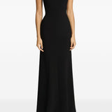 Abito lungo Lust con scollo a cuore in nero Jenny packham - donna 